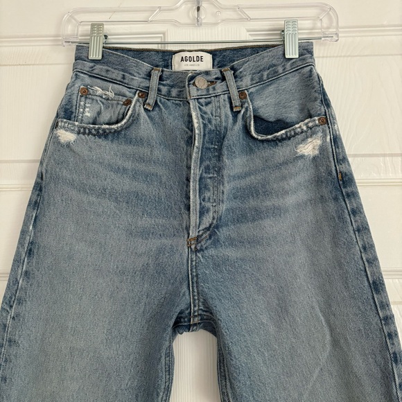 Agolde 90s pinch High Waisted Jeans raw hem - Picture 5 of 12